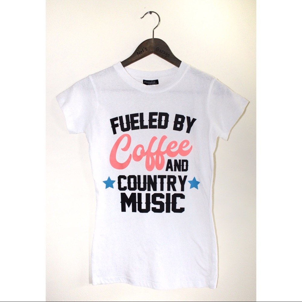 NWOT Coffee & Country Music Graphic M - Picture 2 of 5
